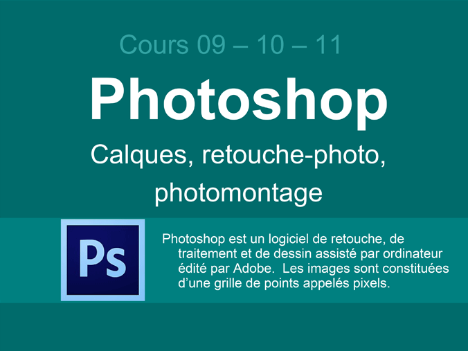 Cours PAO - Photoshop