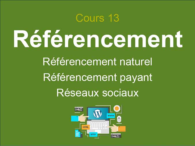 Cours WordPress - Référencement